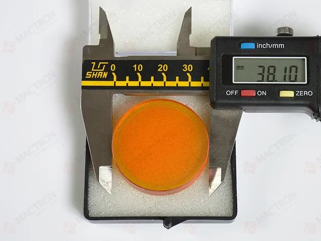 High Power ZnSe Laser Focus Lens Dia. 38.1MM FL127MM For 3000W Co2 Laser Tube