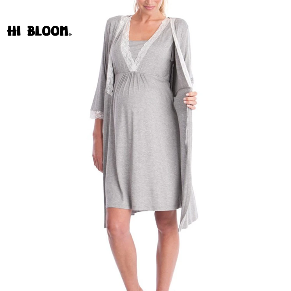 Maternity Nursing Dresses For Pregnant Women Pregnancy Sleep Gowns