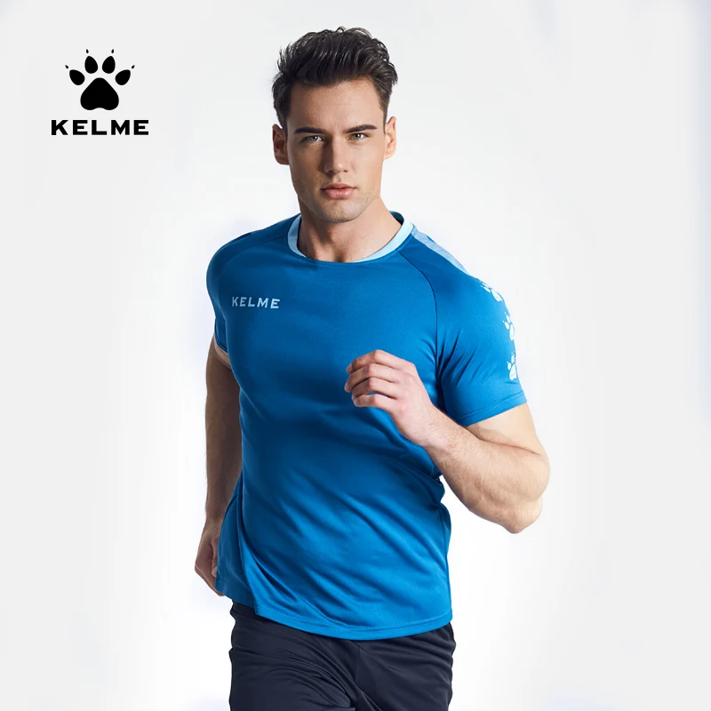 Soccer Jersey American Football Jersey KELME Men's Soccer Jersey Football Uniforms Summer Training Suits Original Team Jersey Short Sleeve Breathable Male 3891060