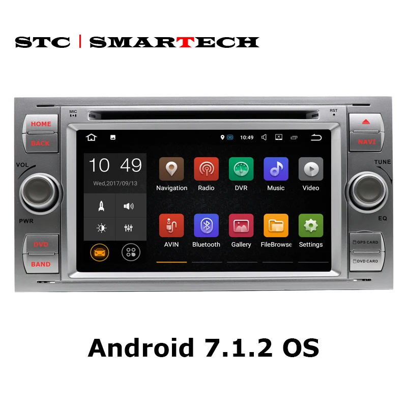 Flash Deal SMARTECH 2 Din Android 7.1.2 OS Car DVD Player for Ford Mondeo Focus Focus2 Transit C-MAX S-MAX Car GPS Navigation Radio Audio 1 Flash Deal SMARTECH 2 Din Android 7.1.2 OS Car DVD Player for Ford Mondeo Focus Focus2 Transit C-MAX S-MAX Car GPS Navigation Radio Audio 1