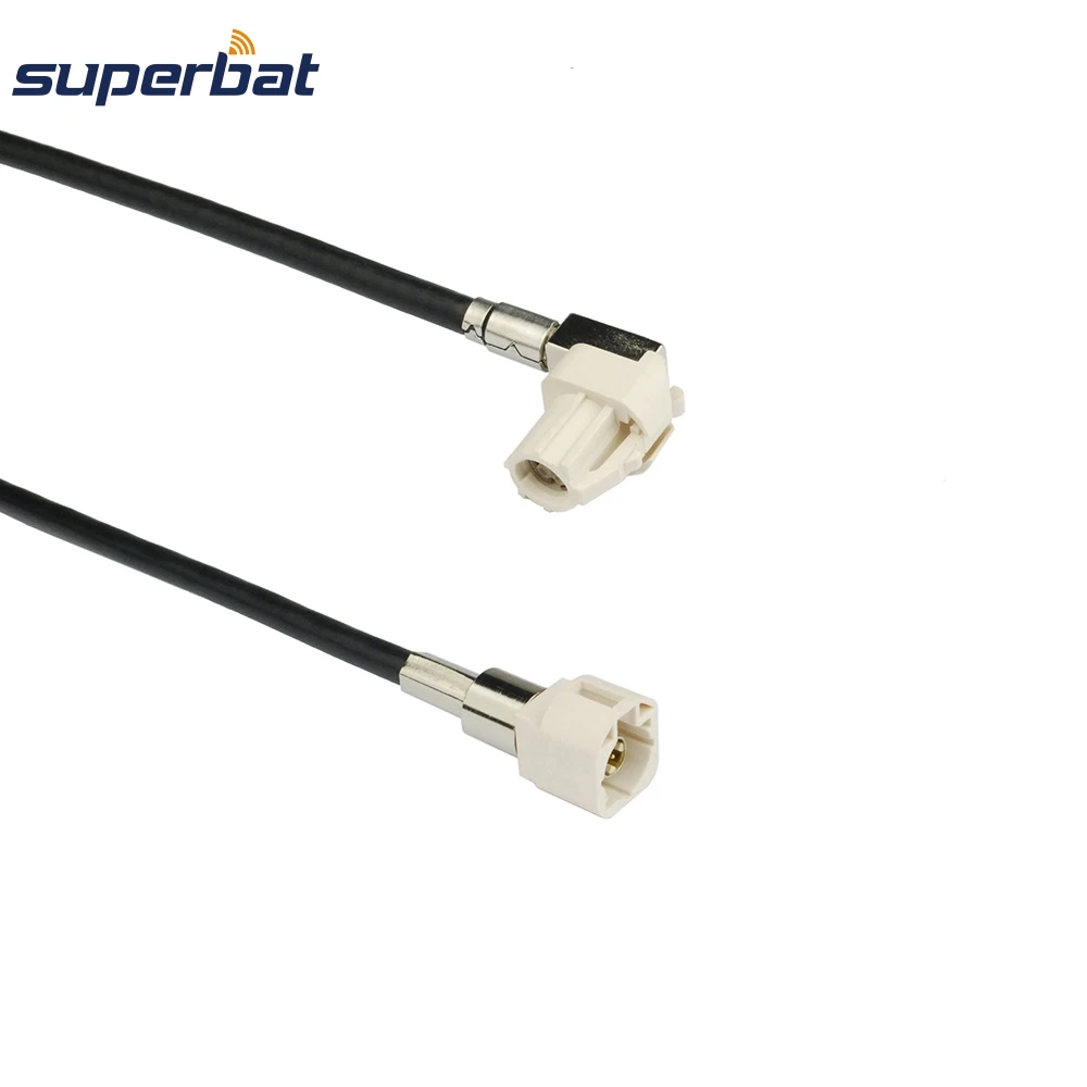 Superbat HSD кабель в сборе Fakra B кодирование правый угол Женский Джек к Fakra B кодирование прямой штекер Dacar 535 4 полюса 120 см