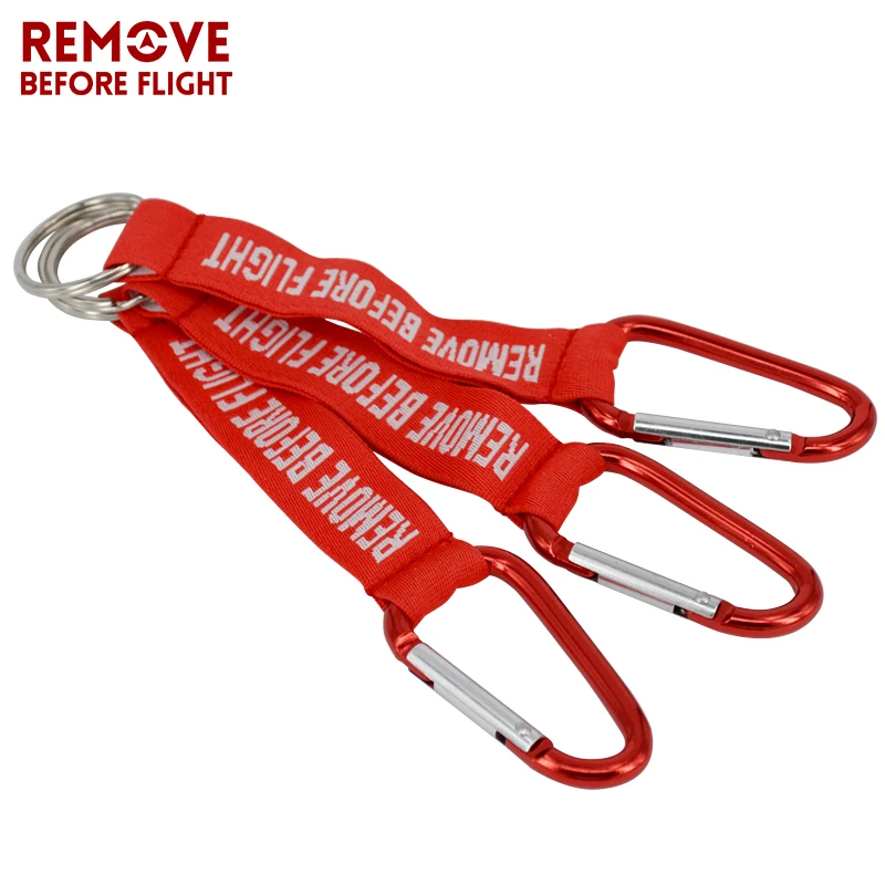 Remove Before Flight Key Chain Llaveros Hombre Red Keychain Woven Letter Keyring Jewelry Aviation Tags OEM Key Chains Safety Tag (5)