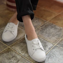 Artmu/Модная женская обувь; белые туфли на плоской подошве; обувь ручной работы из воловьей кожи на шнуровке; женская обувь из вулканизированной кожи; zapatos mujer