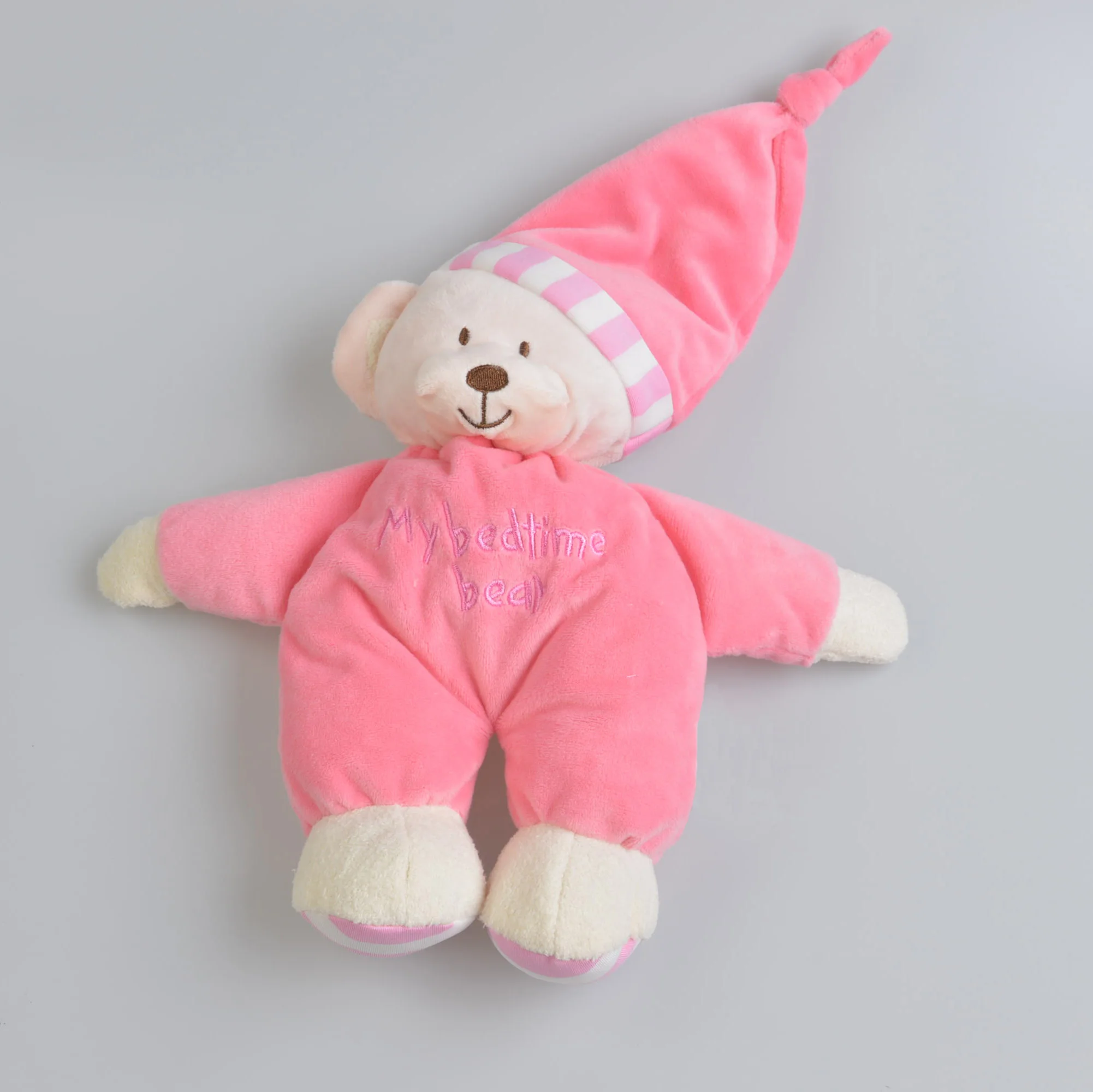 Plush Bear Dolls Stuffed Toys Baby Sleep Dolls Animal Baby Crib Bed