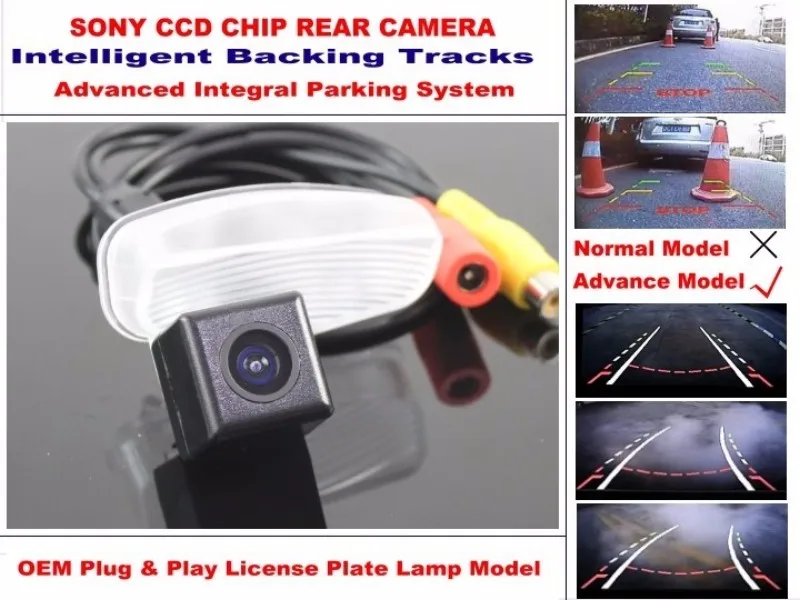 For Honda Vezel 2013 2014 2015 Smart Tracks Chip Camera  HD CCD Intelligent Dynamic Parking Car Rear View Camera (3)
