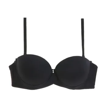 

Summer Fashion Bra Seamless Underwire Strapless Bras Breathable Push Up Sexy Lingerie Wedding Half Cup Invisible Bras For Women