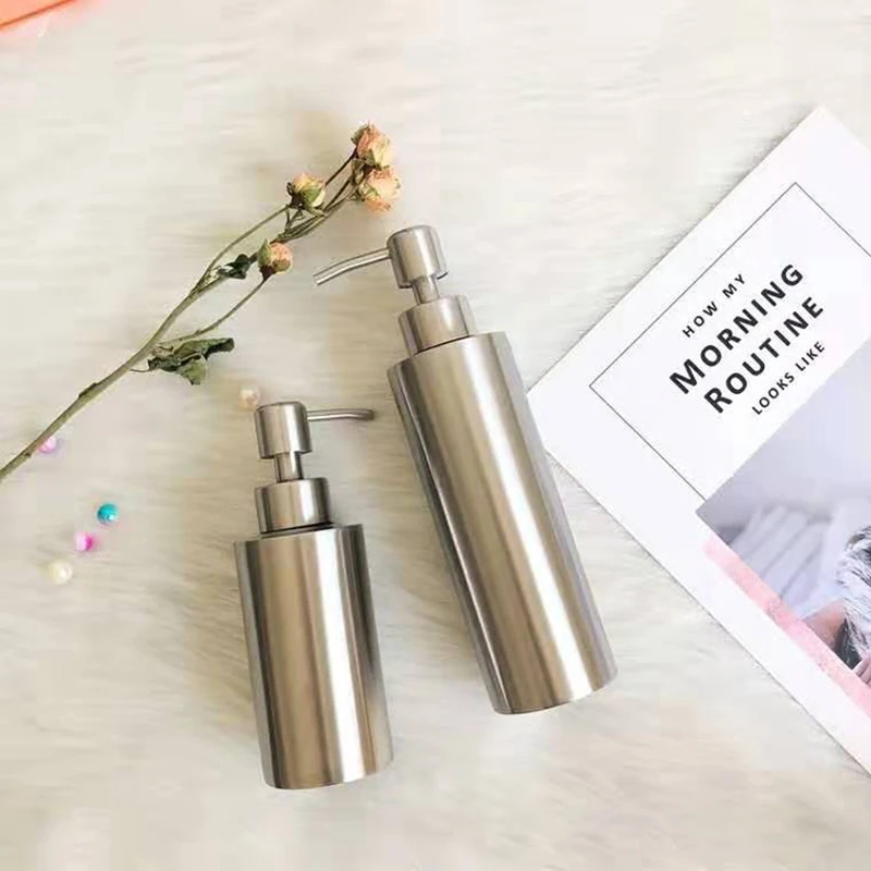 250ml 350ml 550ml Bath Shampoo Storage Bottle Nordic Metal Liquid