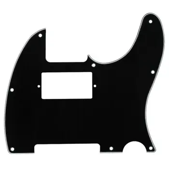 

Black 3 PLY Electric Guitar Humbucker Pickup Cut Pickguards For Tele Style