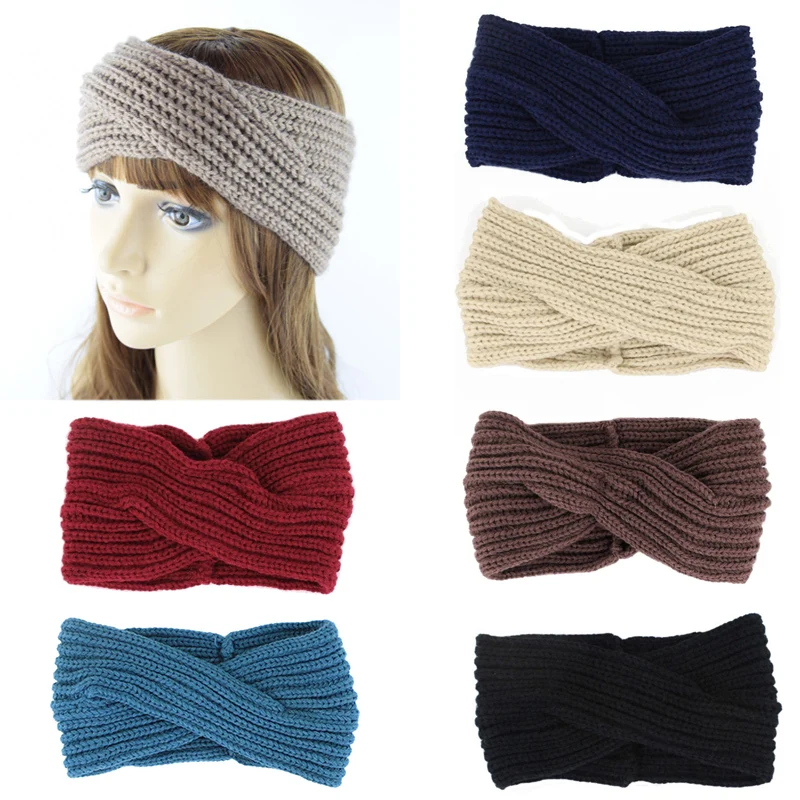 Buy Knitted Woolen Winter Hairband Sale New Women Hair