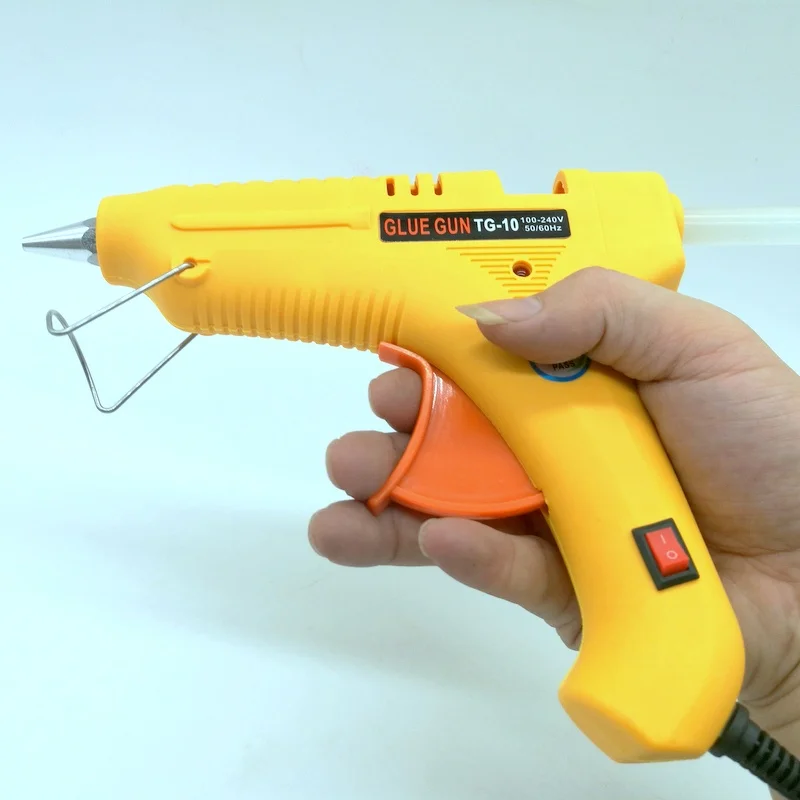 60W Hot Melt Glue Gun Industrial Mini Guns Thermo Electric Glue gun Heat Temperature Tool with 2pcs 11mm*180mm Glue Stick