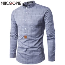 2017 Brand New Men Shirt Plaid Male Dress Shirts Men’s Fashion Casual Long Sleeve Business Formal Shirt Camisa Social Masculina