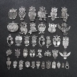Vintage Mixed 10/20pcs Metal Owl Birds Animal Charms Beads Handmade DIY for Bracelet Pendant Crafts Jewelry Making Findings Vintage Mixed 10/20pcs Metal Owl Birds Animal Charms Beads Handmade DIY for Bracelet Pendant Crafts Jewelry Making Findings