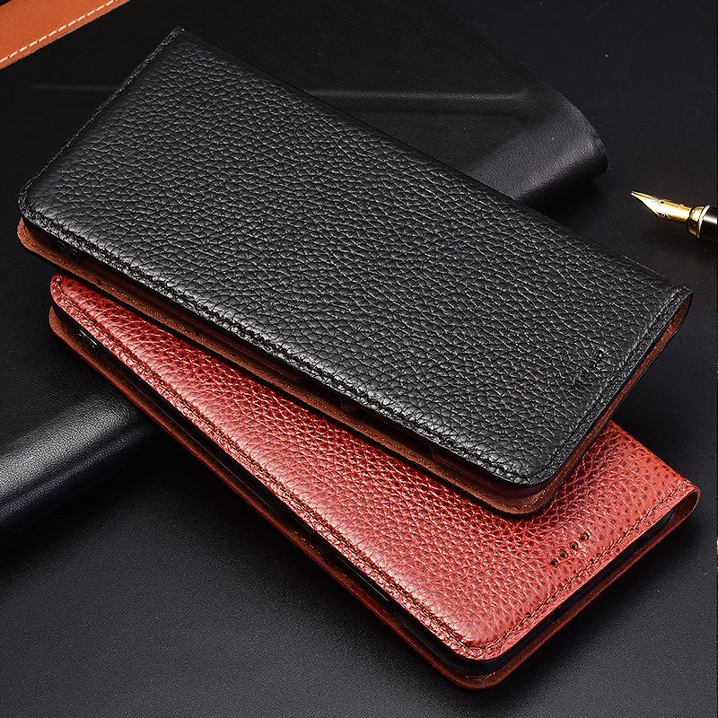 

Flip Stand Litchi Genuine Leather Case For ZTE Nubia Z9 Z11 Z17 Z17S Z18 V18 Mini S Max Cover Mobile Phone Case