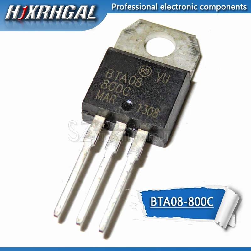 50 шт BTA08-800C К-220 8A 800 V Двусторонняя управляемый выпрямитель новое и оригинальное