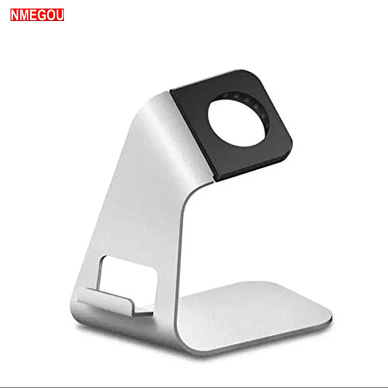 

2 In 1 for Apple Watch Holder Phone Stand Desktop Aluminum Alloy Charging Dock Station Support for IWatch for IPhone X 7 8 Plus