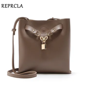 

REPRCLA Luxury Designer Women Composite Bag Fashion Shoulder Bags Pu Leather Women Messenger Bags Crossbody With Lock