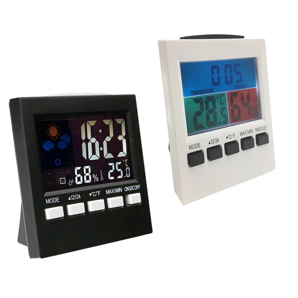 Digital Thermometer Hygrometer temperature humidity clock Battery