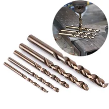 Fixmee 5pcs HSS-CO Cobalt Drill Bits High Quality M35 Cobalt Twist Drill Bits Set 4/5/6/8/10mm For Woodworking Tools Fixmee 5pcs HSS-CO Cobalt Drill Bits High Quality M35 Cobalt Twist Drill Bits Set 4/5/6/8/10mm For Woodworking Tools