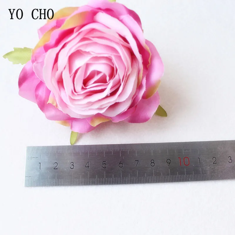  Red Rose Artificial Flower Head White Pink Silk Peony Big Flower Heads Wedding Party Decoration Fake Flowers Diy Wreath  (22)