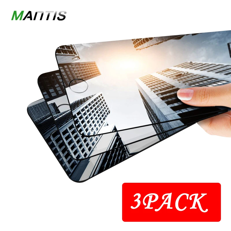 MANTIS мм 0 26mm 9 H [3 упак.] закаленное стекло 2.5D Arc Edge для iPhone 7 Anti-Scratch Toughen screen Protector Для 5 6