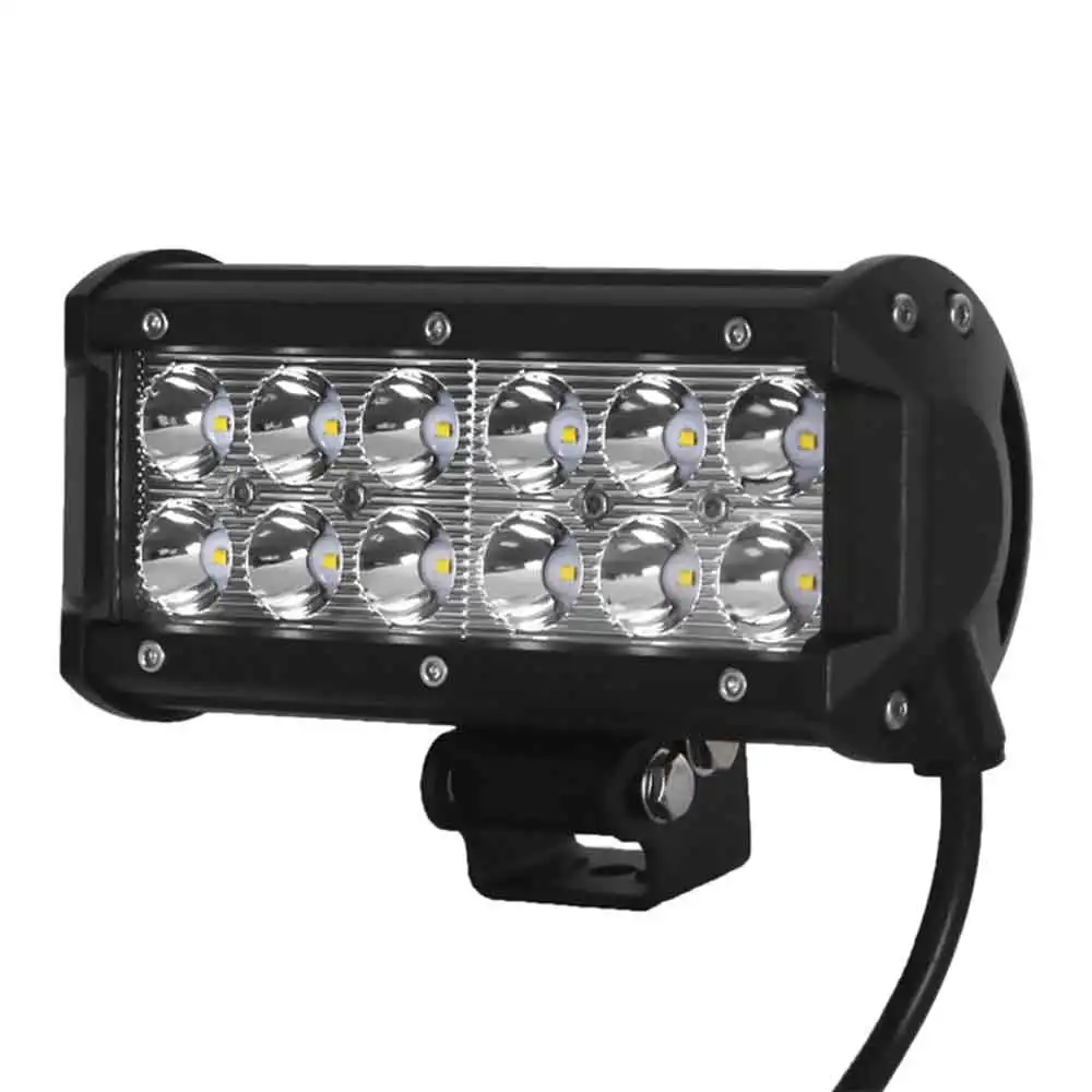 

DY06A 36W Car Spotlight Headlamp 12 LEDs 3600lm 6000K White Light ( 10 - 30V ) Softer Light Waterproof Durable Emergency Lights