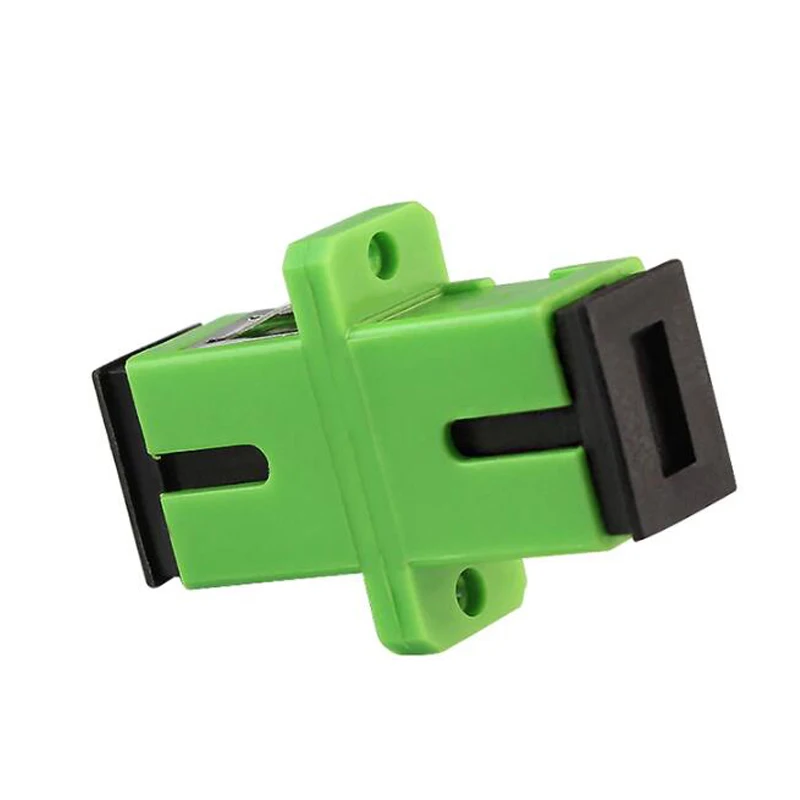 

400pcs SC APC connector Simplex mode Fiber optic Adapter SC APC Optical fiber coupler SC Fiber flange