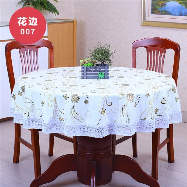 

Increase the thickening of the round table cloth table cloth, waterproof Table skirt PVC disposable table cloth is free shippi