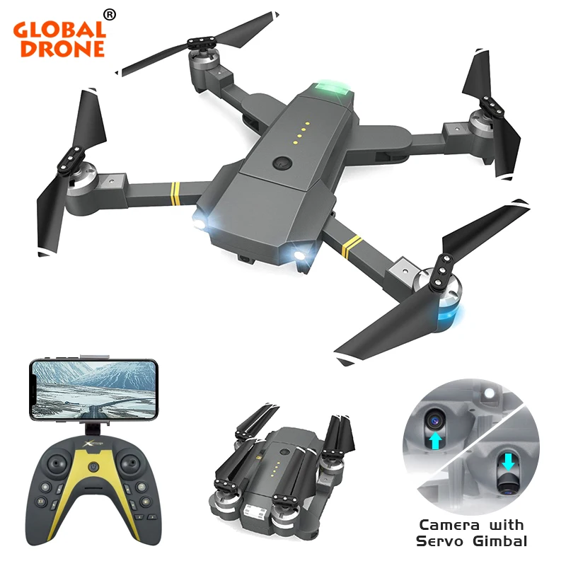 

Global Drone Selfie Dron with HD Camera 20 Mins Flight Time Drones One Key Return Follow Me RC Quadrocopter VS SG900 E511 E58