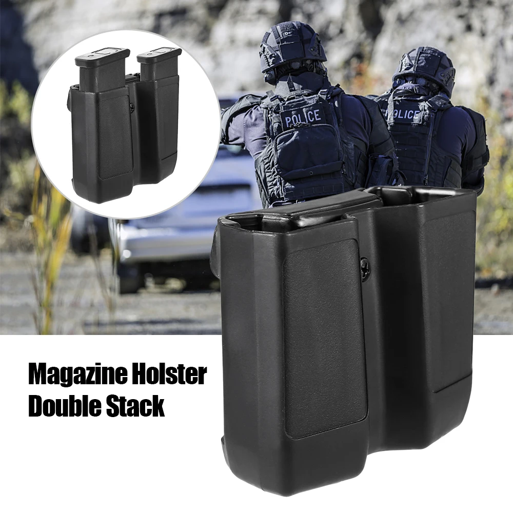 

PPT Double Stack Magazine Pouch Case Universal Pistol Mag Box for Glock 17 19,Colt 1911,Beretta m92 m9 ,Sig P226,HK USP gs7-0103