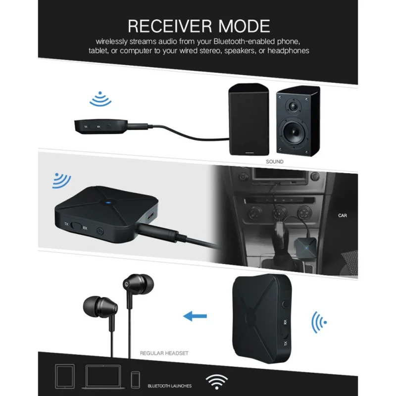 2019 новая одежда для маленькой девочки 2 в 1 Bluetooth передатчик и приемник 3 5 мм