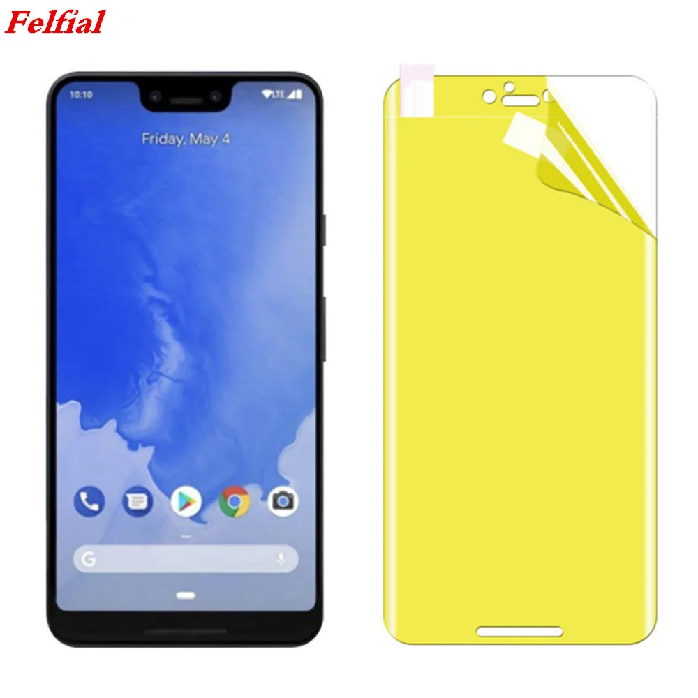 

NEW For Google Pixel 2 3 XL 3D Curved Soft TPU Full Cover Front Screen Protector HD Clear Guard Film For Google Pixel Not Glass