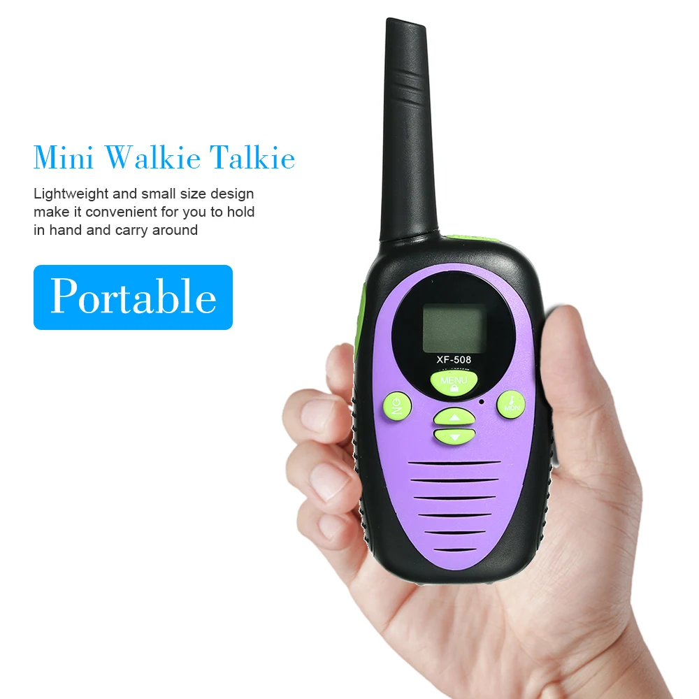 

2PCS Walkie Talkies 22 Channel Long Range Portable Handheld Mini Walkie Talkies Two Way Radios