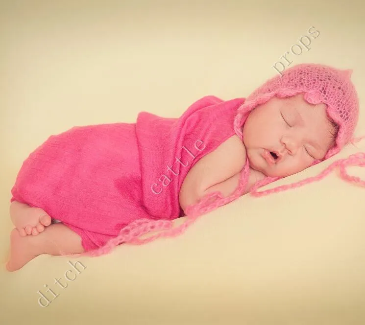 Newborn photography props Handcraft Baby hand Knit Mohair Bonnet on Baby Shower Gift,Baby Photography Props Baby hats