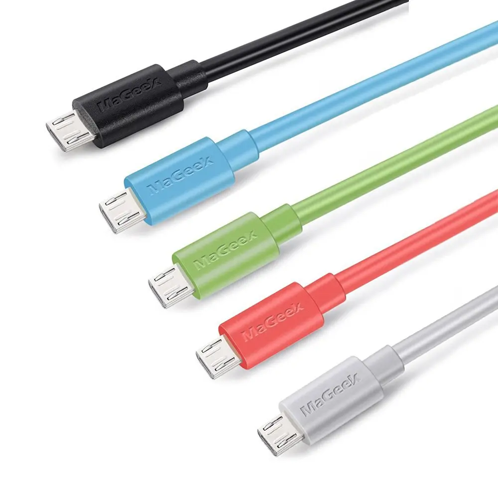 [5-اللون حزمة] MaGeek 1.0 متر * 5 المصغّر usb كابلات سريع تهمة الهاتف المحمول الكابلات لالروبوت سامسونج غالاكسي S7 S6 هواوي Xiaomi