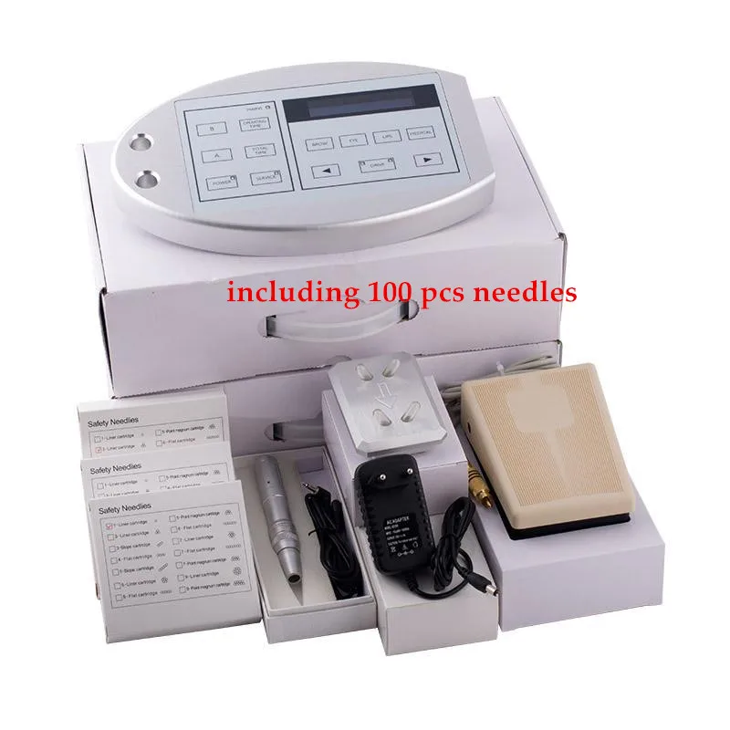 

Professional Tattoo & Permanent Makeup Rotary Machine Kit with free 100pcs needles