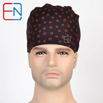 

Hennar Unisex medical scrub cap in black