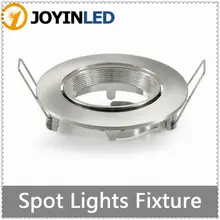 Круглая Решетка лампы MR16 GU10 галогенная лампа комплект фиттингов белая алюминиевая Светодиодная потолочная лампа держатели