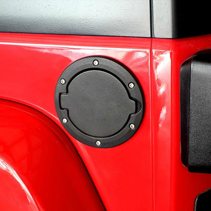 Fuel Filler Door Cover Gas Tank Cap for 2007 2016 Jeep Wrangler JK