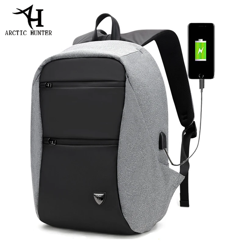 

ARCTIC HUNTER 15.6inch USB Waterproof Anti Theft Laptop Men's bag Sport Travel Business Notebook Male Backpack Schoolbag Pack