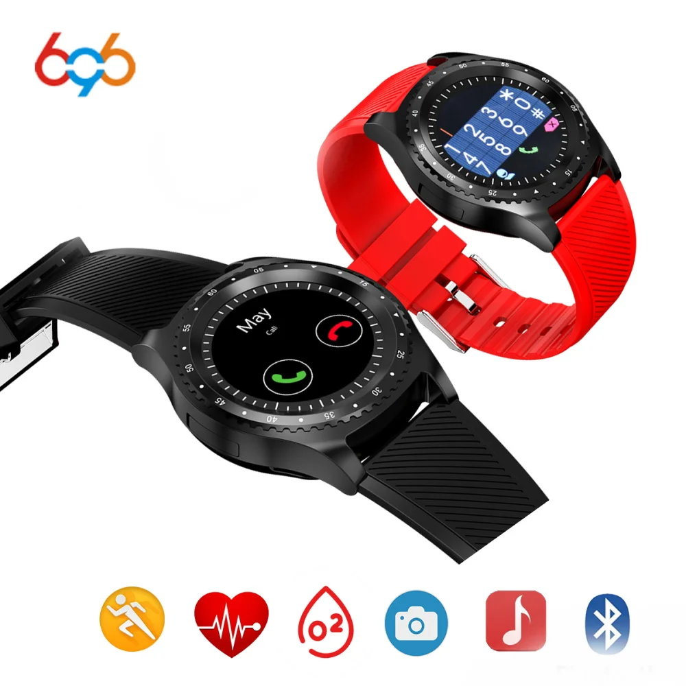 

696 2018 Smart Watch L9 Round Fitness Women Smartwatch support Android IOS With TF SIM Card Call Pedometer Camera Sleep Monitor
