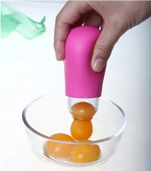 

New Home Kitchen Tool Silicone Pluck Eggs Separator Yolk Extractor Divider