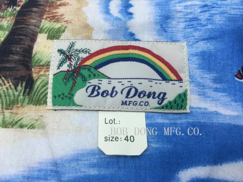 BOB DONG/мужские рубашки с принтом животных надпись Алоха Гавайи летняя гавайская