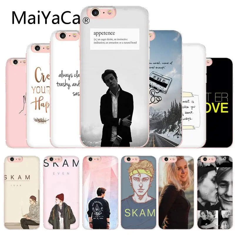 

MaiYaCa For iphone 7 6 X Case Tv Skam Isak & Even Lisa Teige Protector Phone Case For iphone XS XR SE 6 6s 7 7plus 8 8plus case