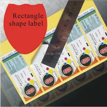 Стикер с логотипом под заказ этикетка прямоугольная штамповочнная форма печать полноцветная печать наклеек