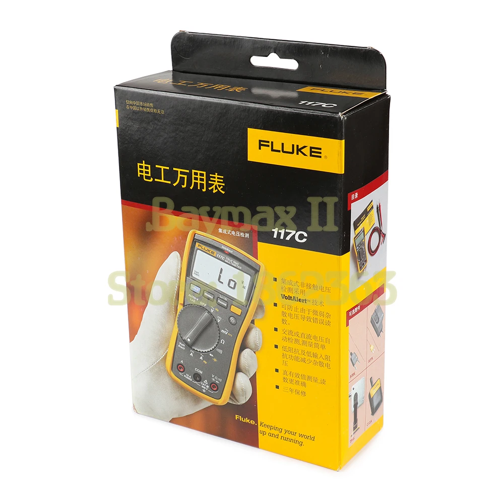 Fluke 117c True Rms Auto-voltage Digital Multimeter With Ac/dc 