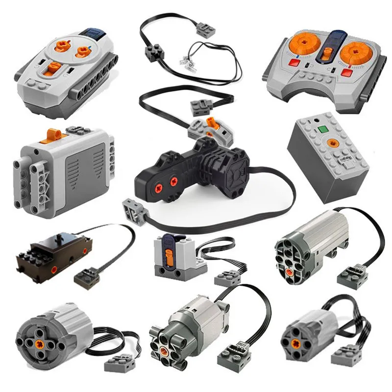 

Technic Power Functions Monster Motor Set IR RX TX Servo Battery Box Building Blocks Bricks Kids Toys For Children Gift