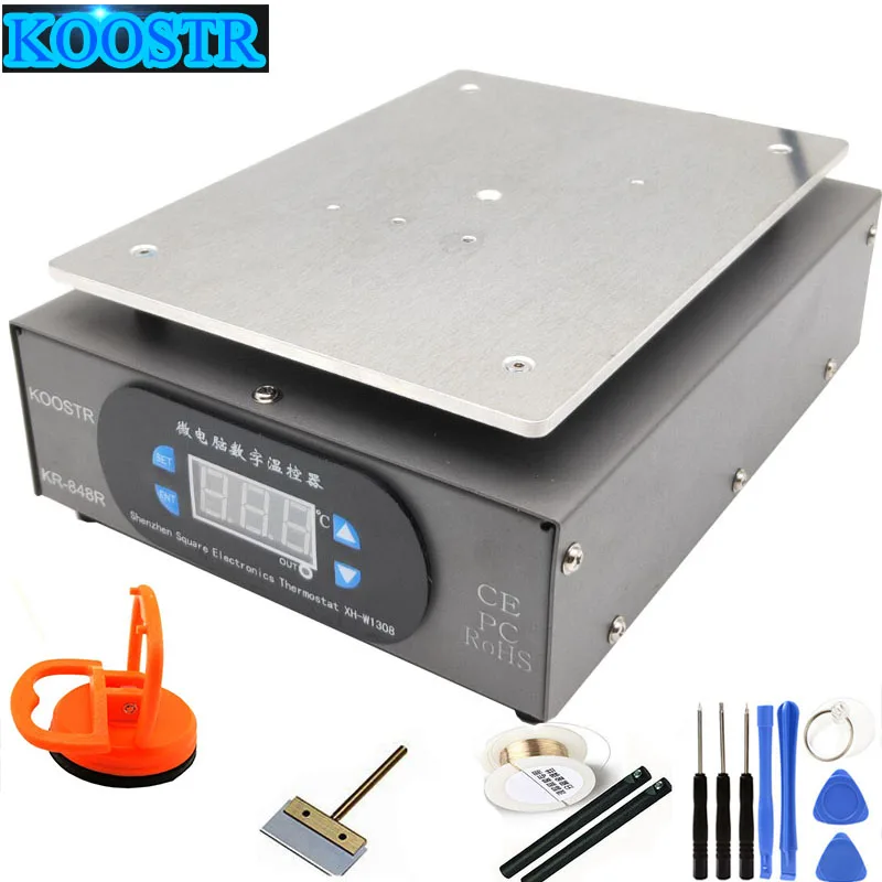 

Preheating station KR-848R heating plate for mobile phone LCD screen separator preheater digital thermostat platform better 946S