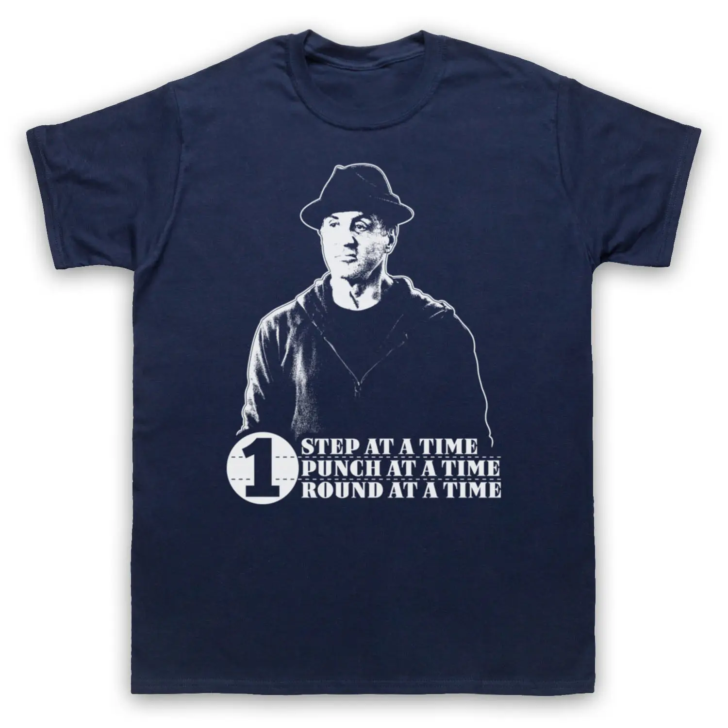 

ONE STEP AT A TIME ROCKY UNOFFICIAL CREED BOXING T-SHIRT ADULTS & SIZES