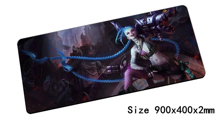 

Jinx mouse pad 900x400x2mm pad mouse lol notbook computer mousepad Jinx gaming padmouse gamer keyboard mouse mats