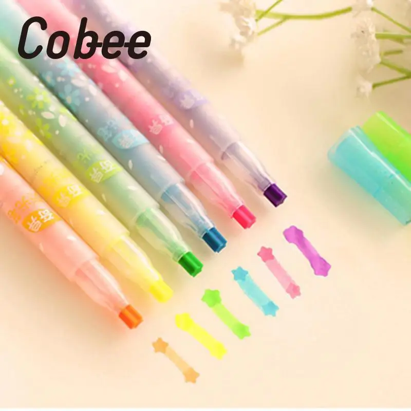 

Cobee Drawing Marker Pen Fluorescent Painting Drawing Star Pens School Office Supplies Highlighter Pen